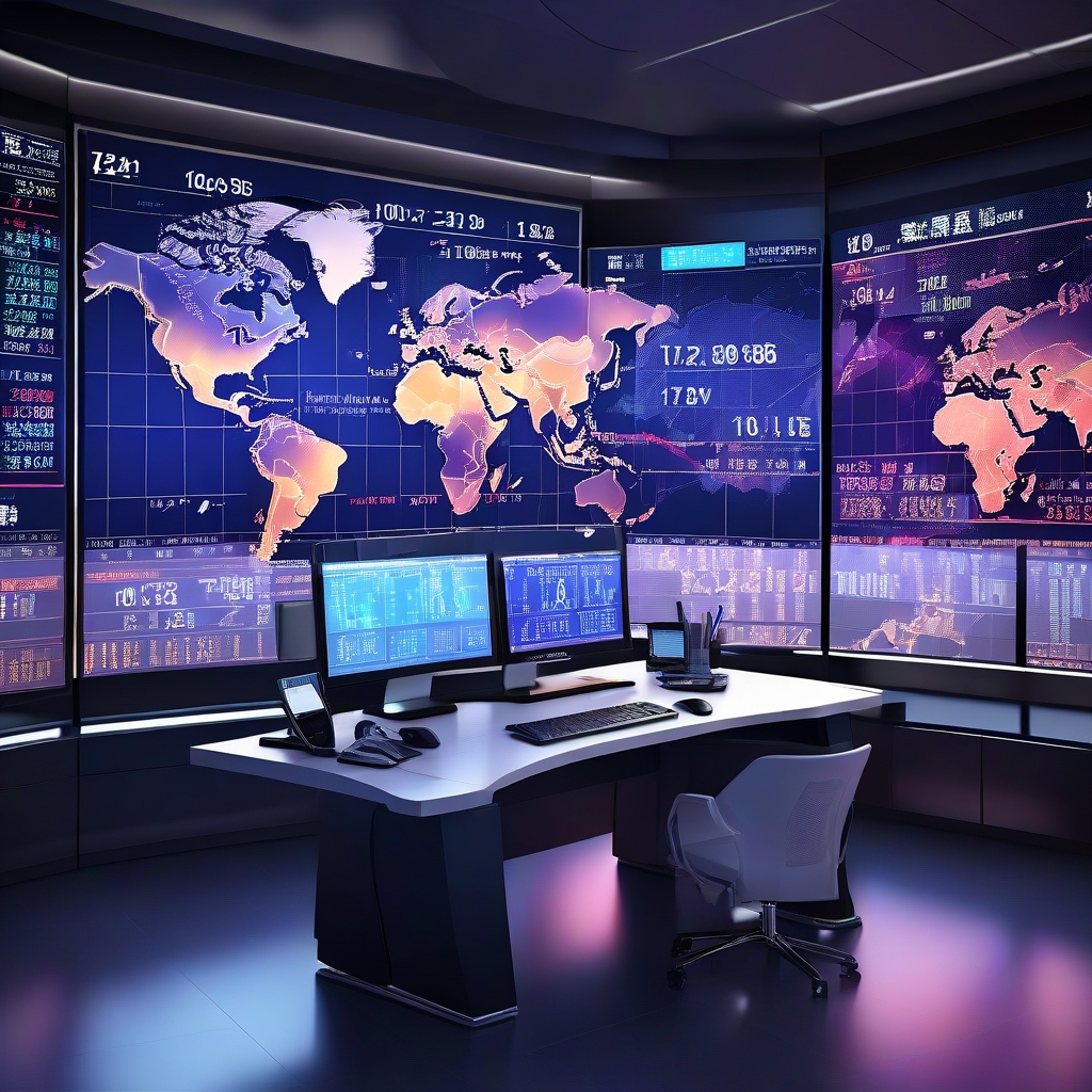 Leonardo_Diffusion_XL_A_hightech_digital_trading_desk_showcasi_0-1