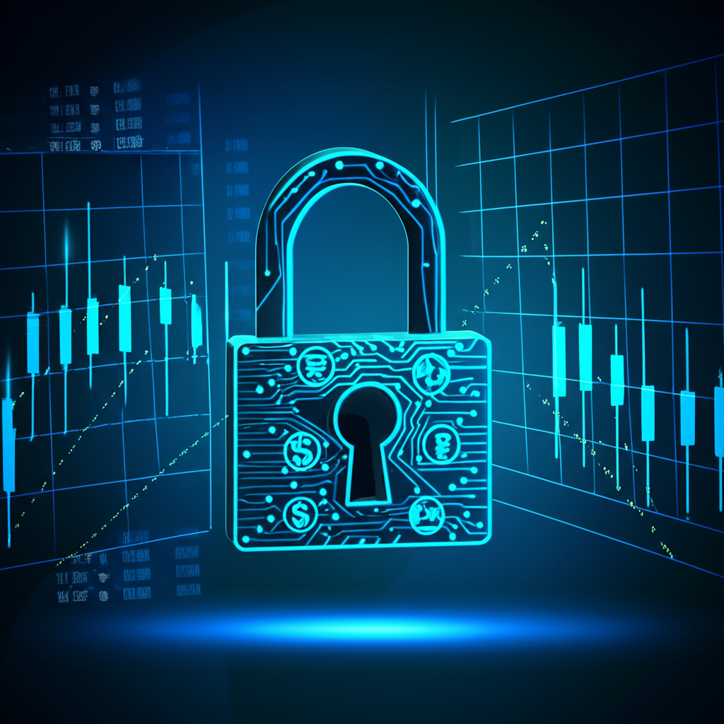 Secure forex trading, illustration