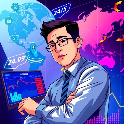 全球外匯交易概念圖,象徵資金流動與數位交易環境