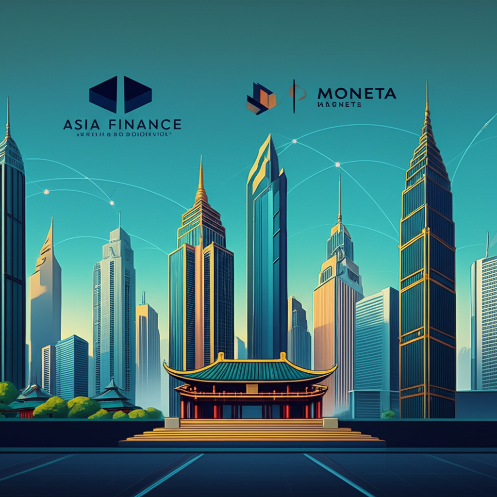 亞洲金融市場與Moneta Markets插畫