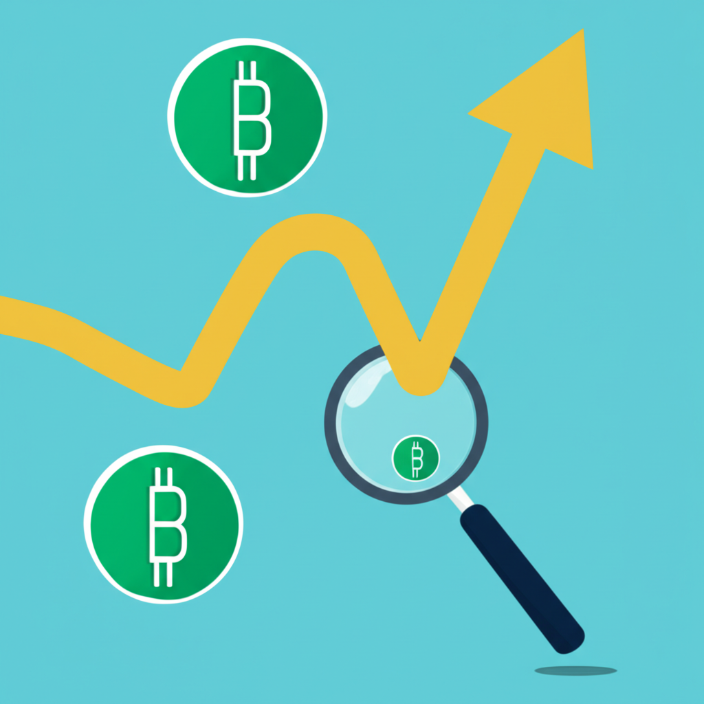 現貨與合約交易對比圖：一手握實體加密幣，另一手持數位合約文件，凸顯資產持有與價格預測的本質差異