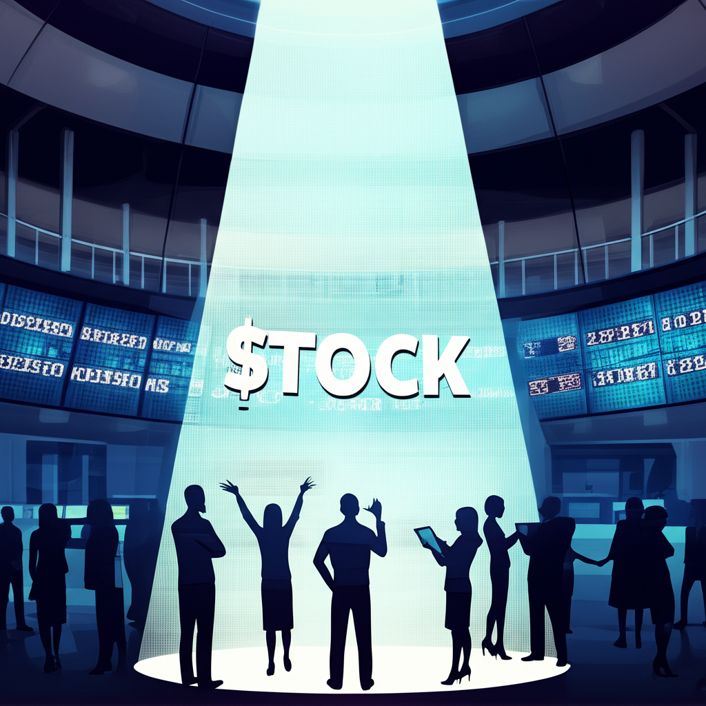 企業從私人轉為上市公司的視覺化呈現，象徵IPO作為成長里程碑