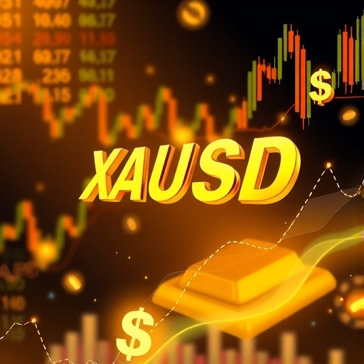 XAUUSD匯率動態視覺化示意圖