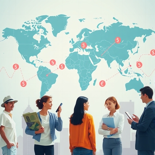 外幣匯率走勢與市場交易情境示意圖