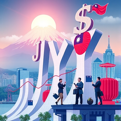 日圓在全球金融市場的角色動態示意圖