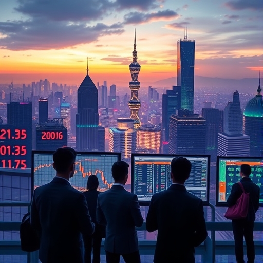 2025年台北金融科技城市意象，象徵外匯平台的科技感與安全性