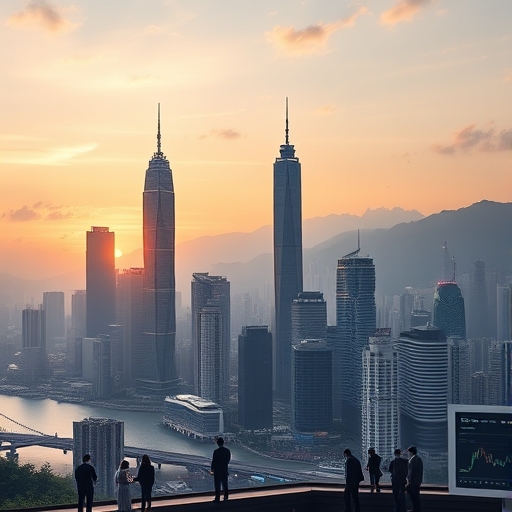 2025年科技感十足的香港璀璨天際線