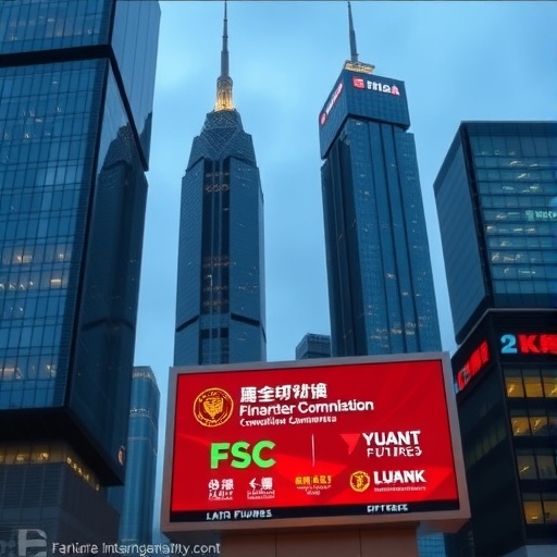 台北金融商圈外觀，象徵台灣正規金融體系