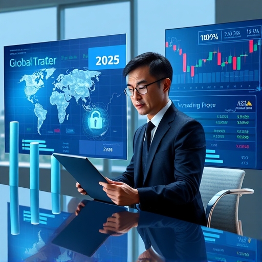 2025年台灣專業投資人使用筆電進行外匯交易示意圖