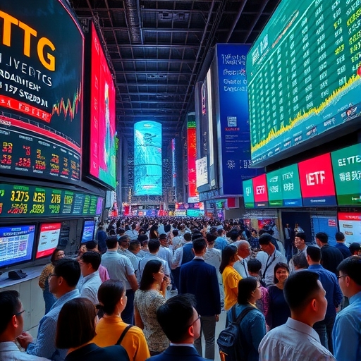 全球金融市場動態圖：資金流動與ETF交易活躍場景
