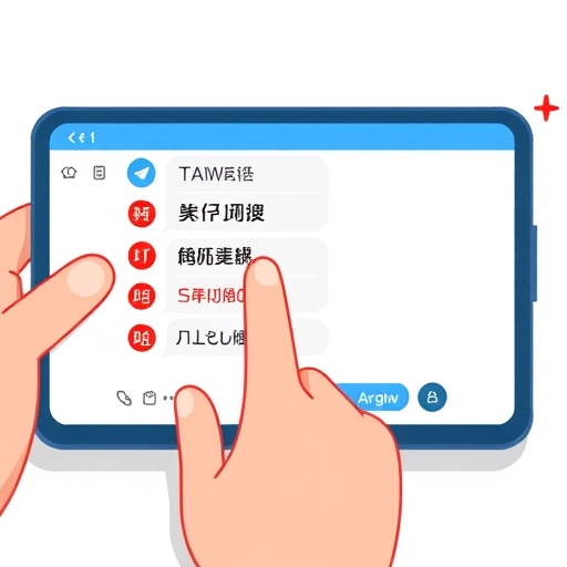 Telegram 聊天介面數位插畫