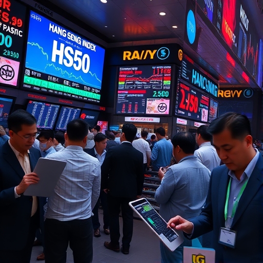動態金融市場場景,顯示交易員監看多螢幕數據,象徵週末非正式交易的熱絡活動