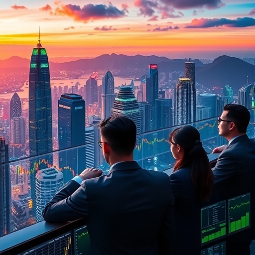 2025年香港金融天際線，象徵外匯科技與未來交易的融合