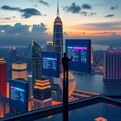 2025年香港未來感金融科技城市景觀
