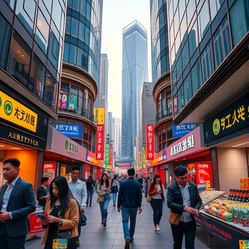 台北街頭充滿未來感的加密支付生活場景