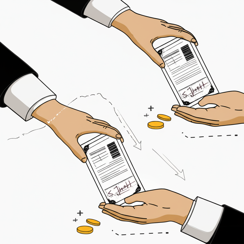 投資人向券商借股賣出，再低價買回歸還的做空流程圖解