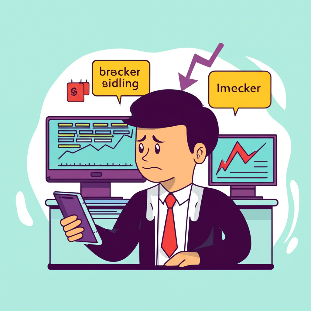 投資人向經紀商借股票高價賣出，期待低價買回，但股價開始上升時露出緊張神情