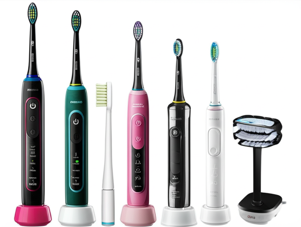 2024 年熱門電動牙刷推薦,展示飛利浦和 Oral-B 系列的特色設計