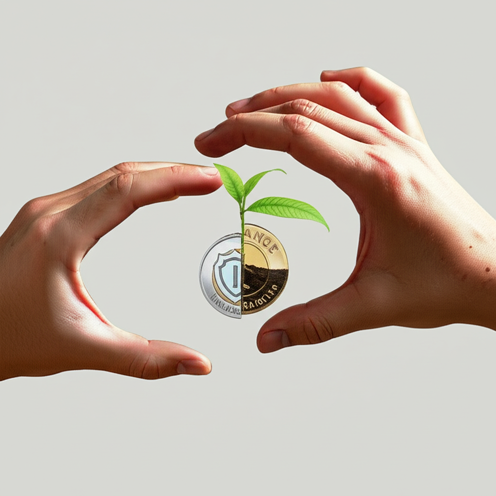 投資型保單資金分離保障與投資圖示