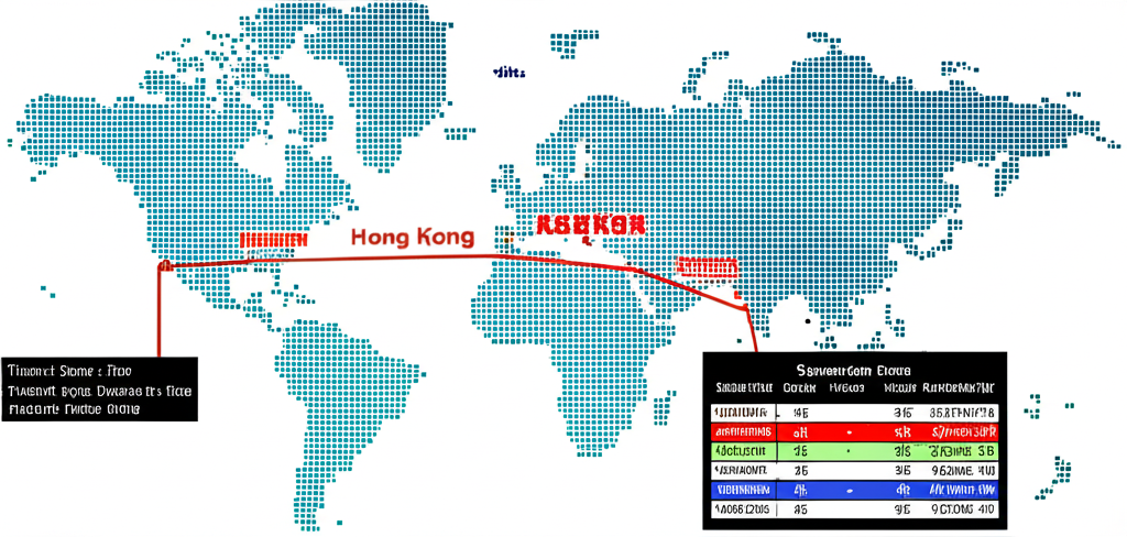 世界地圖時區連接紐約、台北與香港,顯示夏令與冬令時間的美股交易時段轉換表格,適用於亞洲投資人