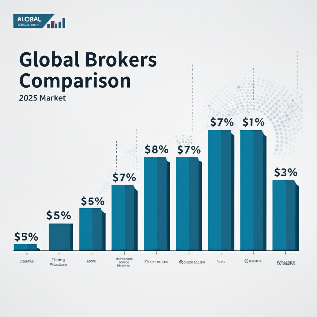 Global brokers comparison 2025 market illustration