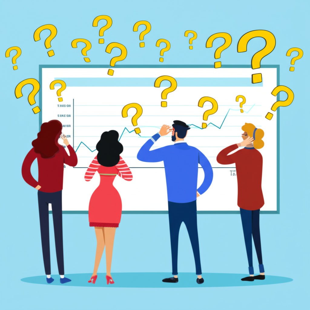 投資者對線上交易平台合法性與資金安全的疑問插畫