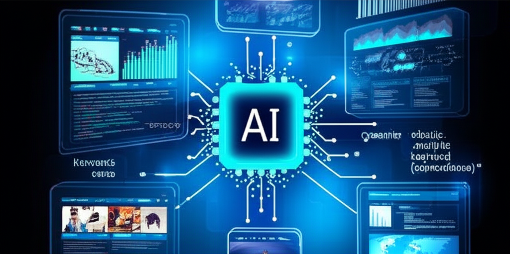 AI 分析競爭對手網站與相關關鍵詞以理解 SEO 策略的分析插圖