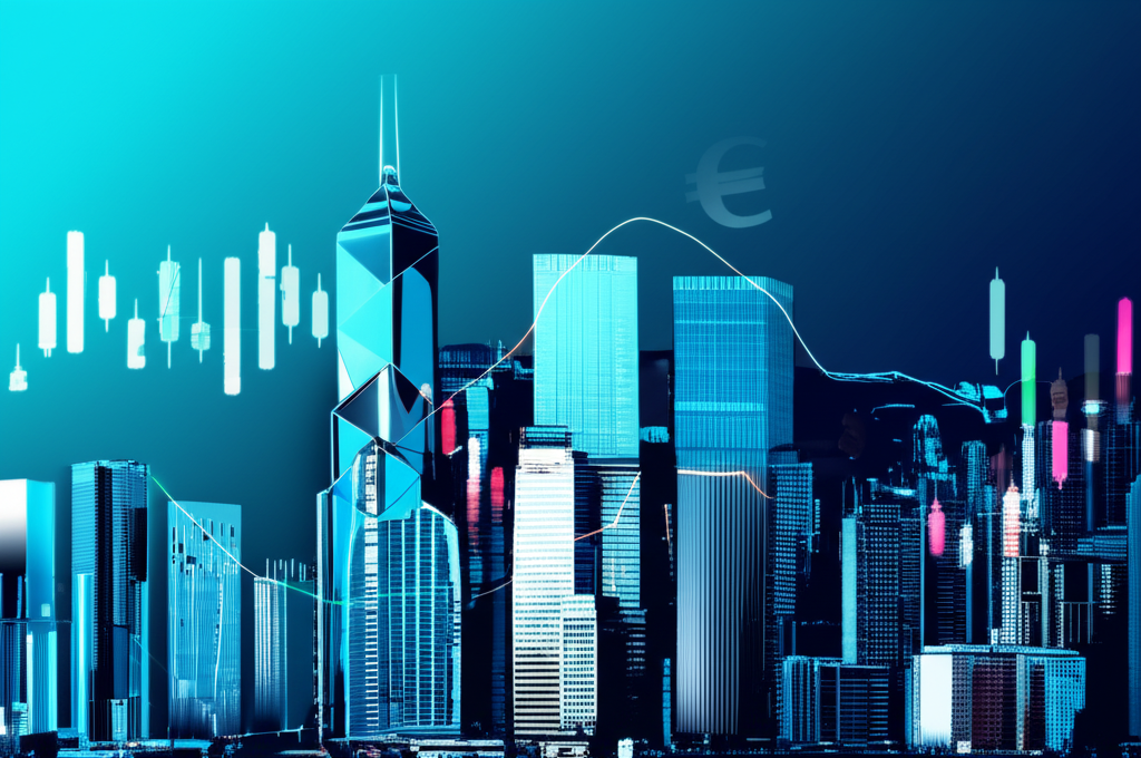 HK financial hub, forex trading, illustration