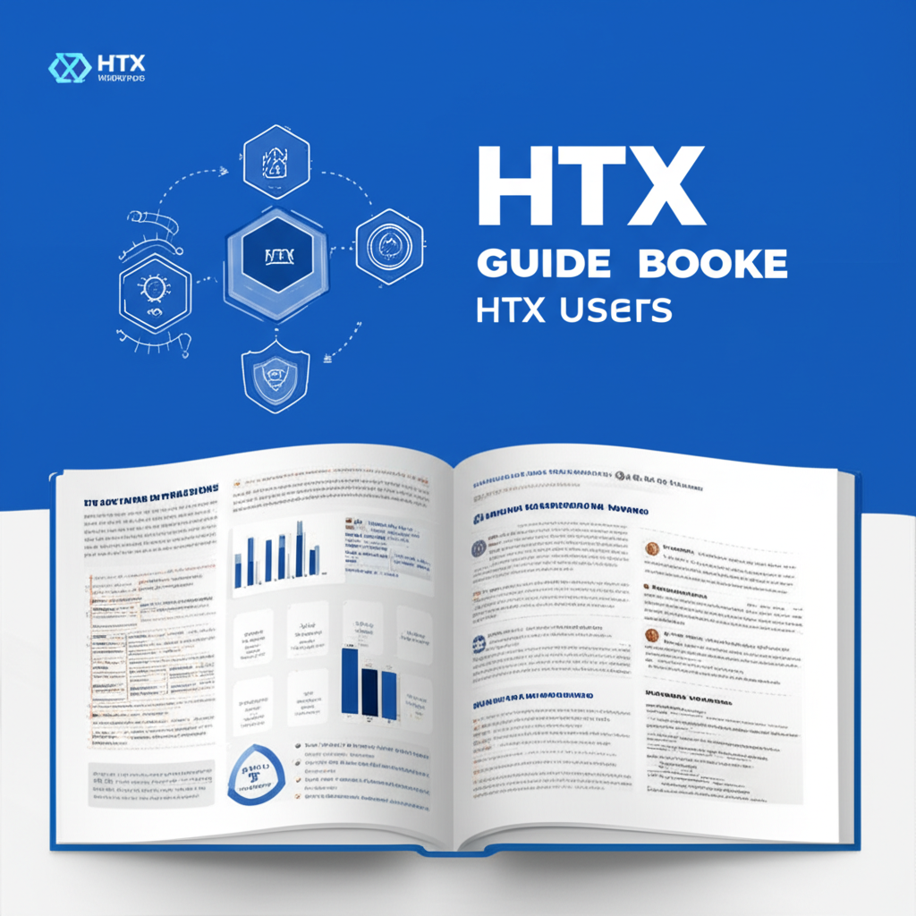 An illustration of a comprehensive guide for HTX users covering historical evolution core functions security measures and dispelling market rumors with clear objective information