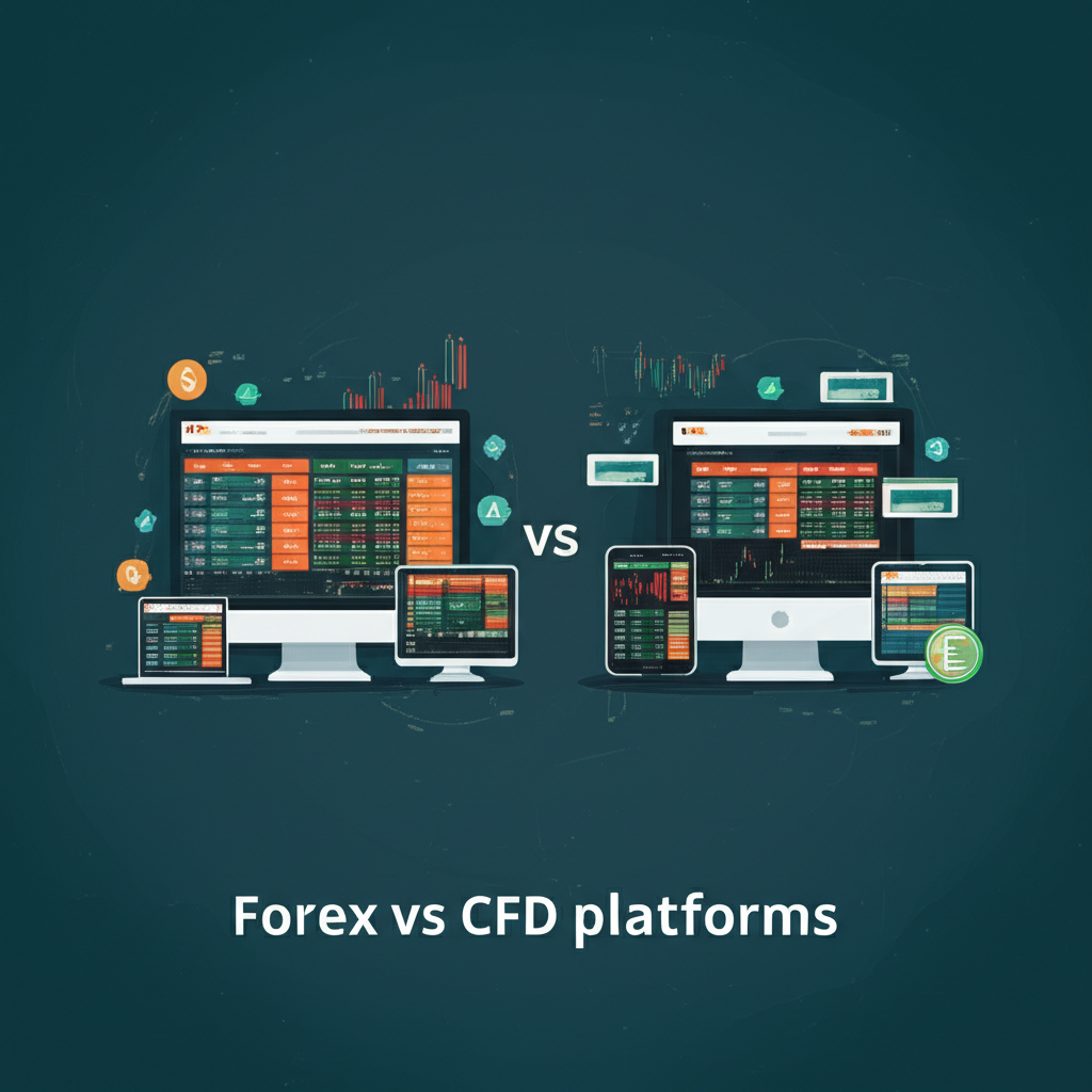 Forex vs CFD platforms illustration