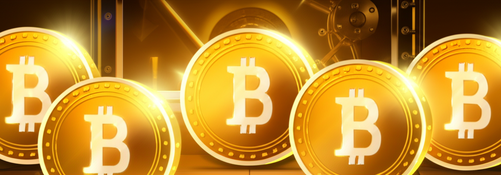 比特幣如數位黃金般閃耀，象徵稀缺性與全球支付功能