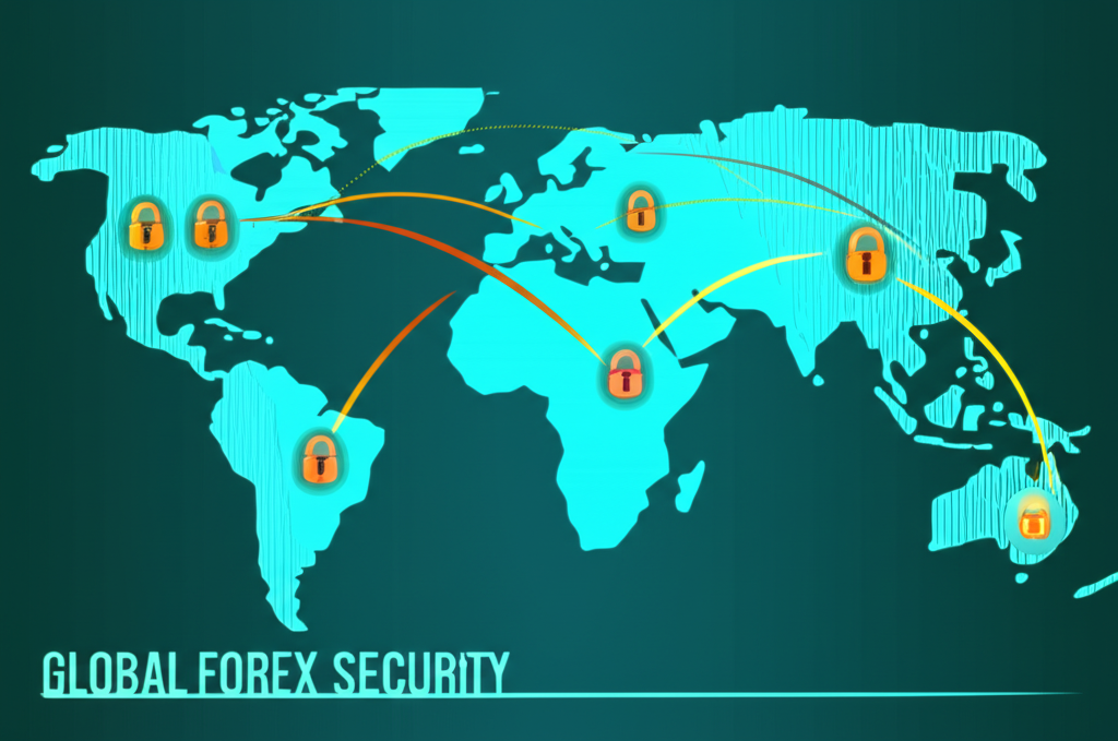 Global forex security, illustration