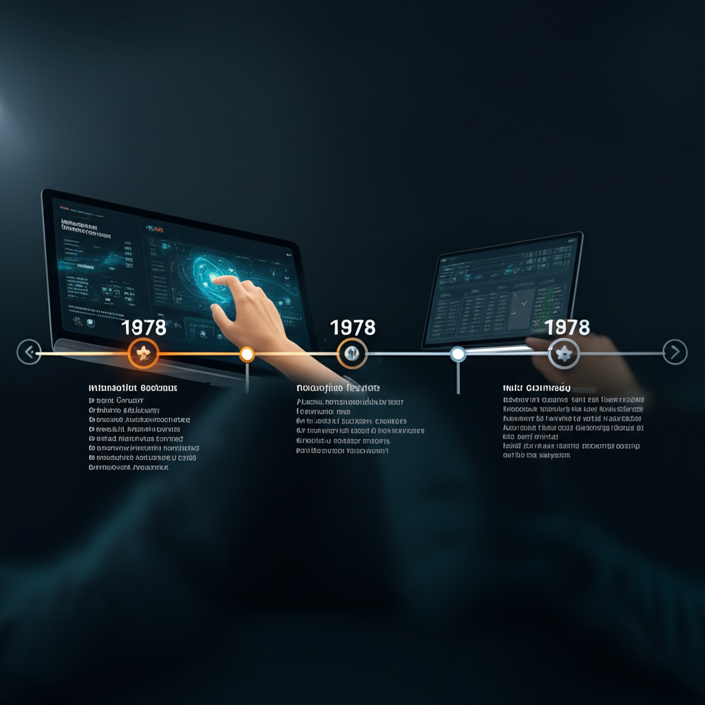 盈透證券自1978年成立至今的時間線,展示全球市場、低費用與多幣種支持