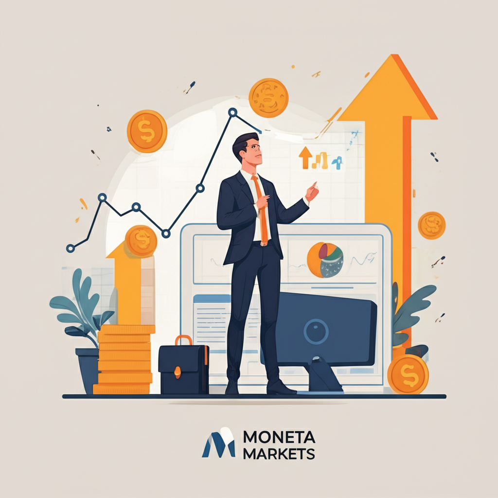 Moneta Markets trader growth illustration