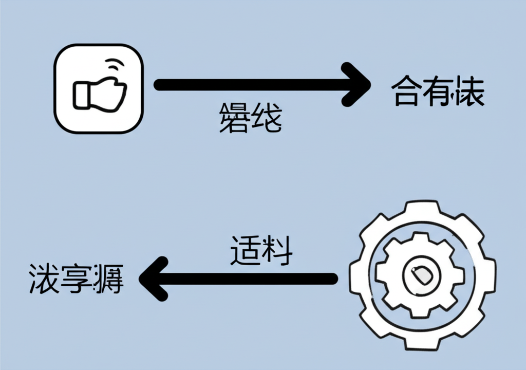 插圖:手指點擊手機螢幕上發光的語言包連結,Telegram 圖示在背景中,介面正動態轉換為中文