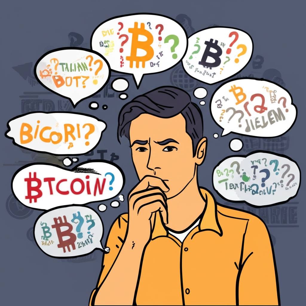 比特幣兌台幣常見疑問與痛點示意圖