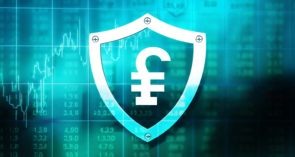 Secure forex trading illustration