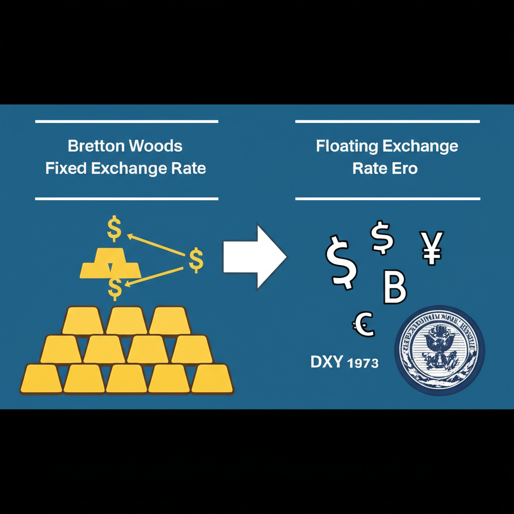 從布列敦森林體系到浮動匯率時代，聯準會於1973年創立美匯指數DXY的演變過程