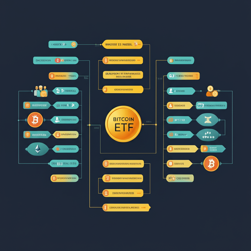 比特幣現貨與期貨ETF的區別圖示