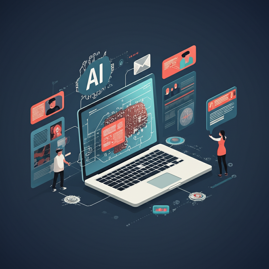 AI 驅動內容生成與行銷自動化平台:分析客戶行為數據,打造個人化行銷活動圖示