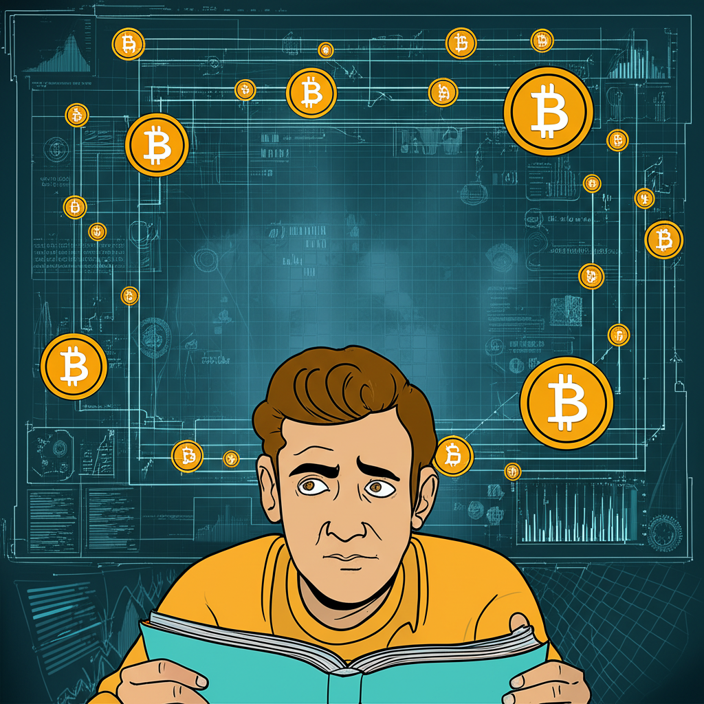 初學者學習加密貨幣基礎知識的插圖，強調事前準備的重要性