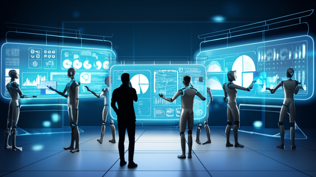 AI 機器人協助行銷人員創作內容、分析數據與自動化活動的未來場景