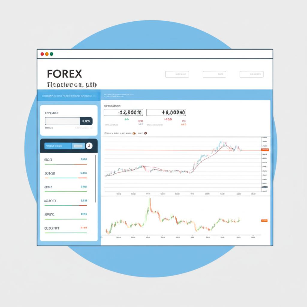 User-friendly forex platform illustration