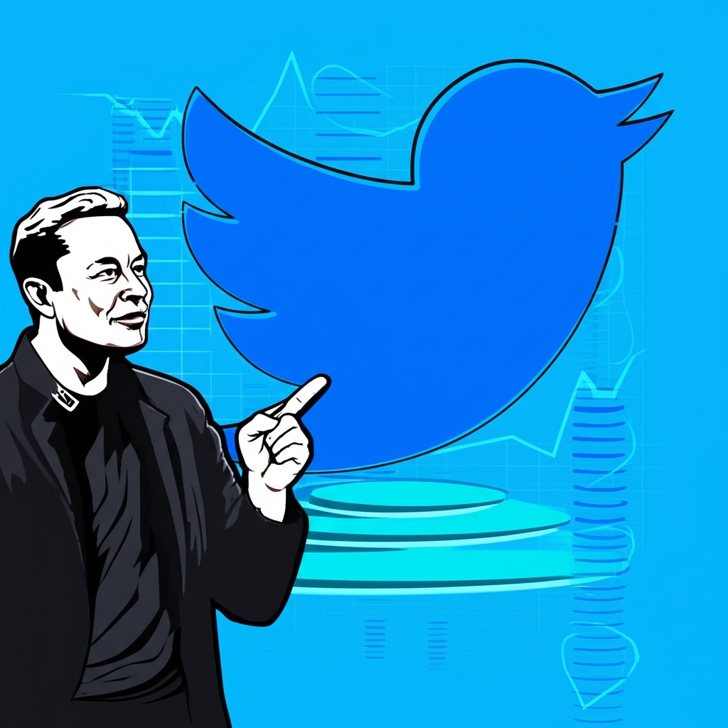 Twitter藍鳥標誌轉變為X符號,Elon Musk監督下的440億美元收購對金融市場和科技產業的影響,以及言論自由討論的漣漪效應